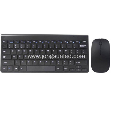A Black Wireless Keyboard And Mouse For Laptop